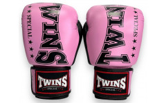 Боксерские перчатки TWINS Special BGVL3-2TA pink black 10 oz