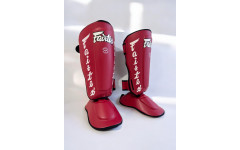 Защита голени Fairtex SP7 red S